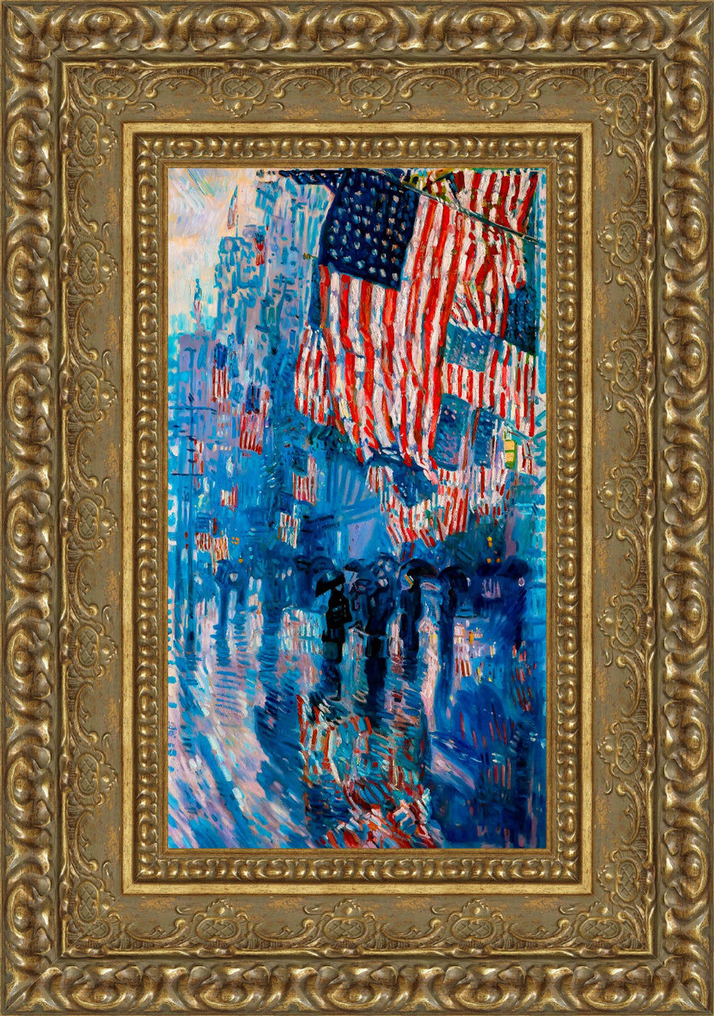 The Avenue in the Rain – Childe Hassam, 1917