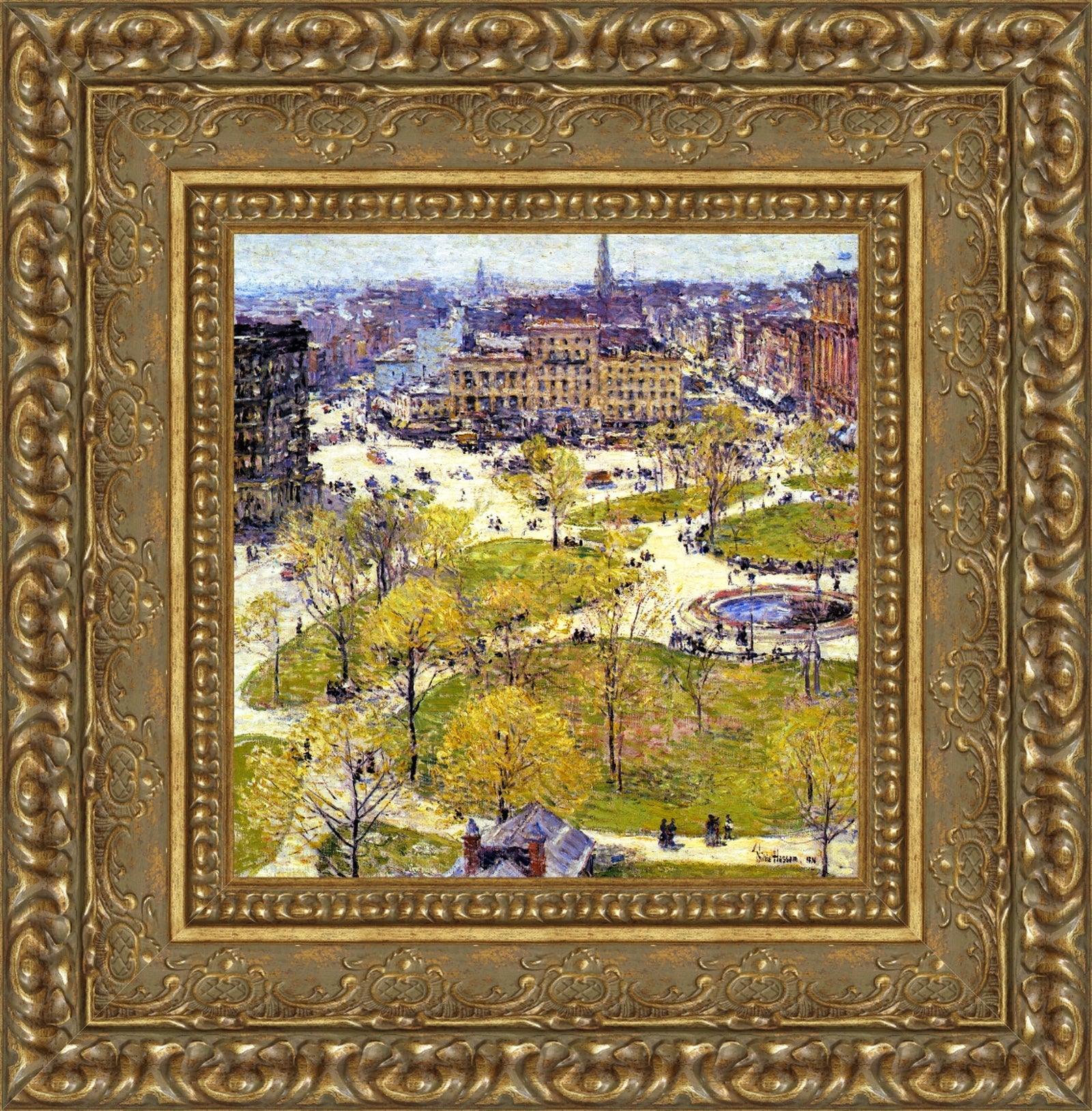 Union Square in Spring – Childe Hassam, 1896