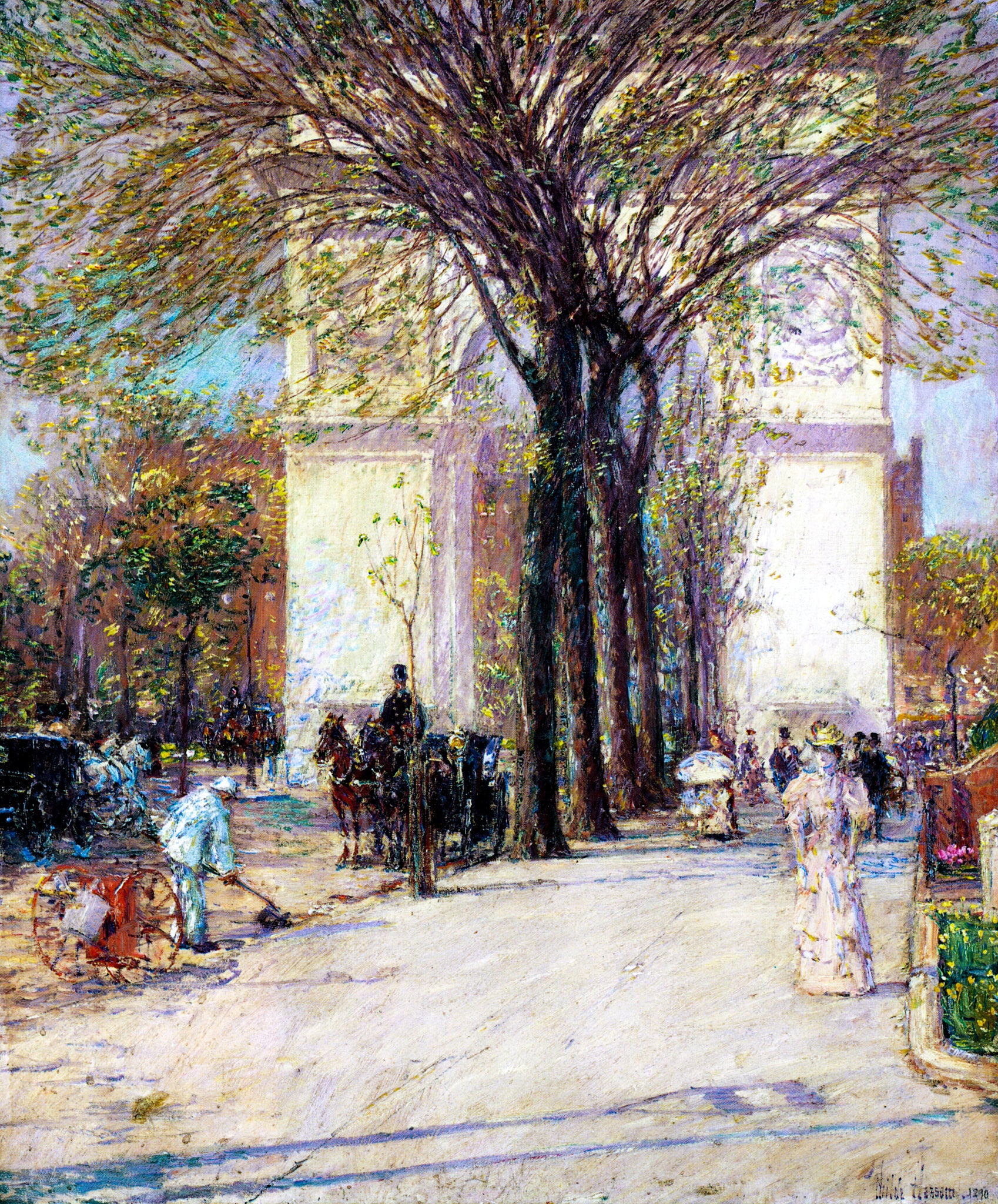 Washington Arch In Spring