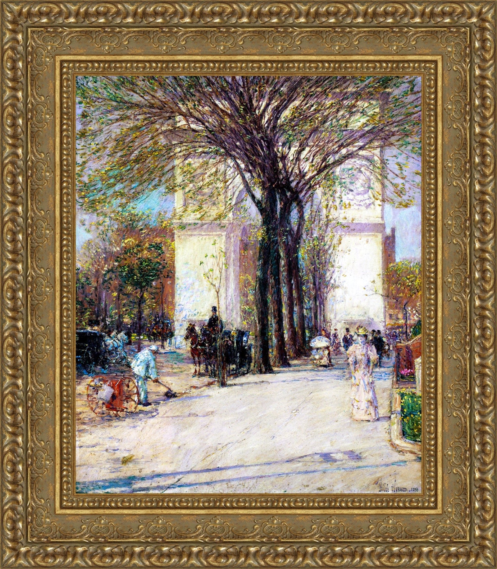 Washington Arch in Spring – Childe Hassam, 1890