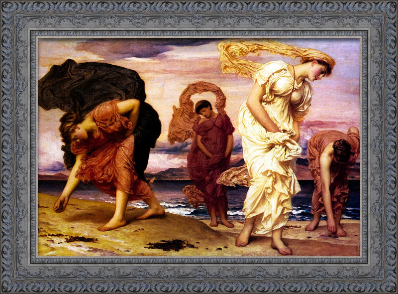 Greek Girls Picking Up Pebbles by the Sea – Frederic Leighton, 1871