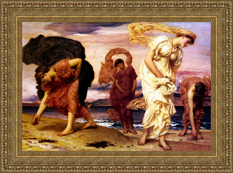 Greek Girls Picking Up Pebbles by the Sea – Frederic Leighton, 1871