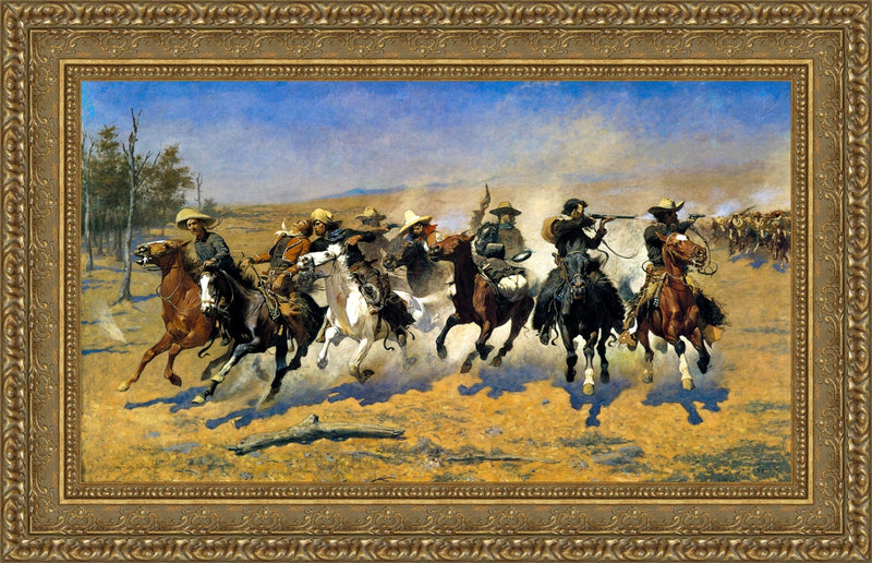 A Dash for the Timber – Frederic Remington, 1889