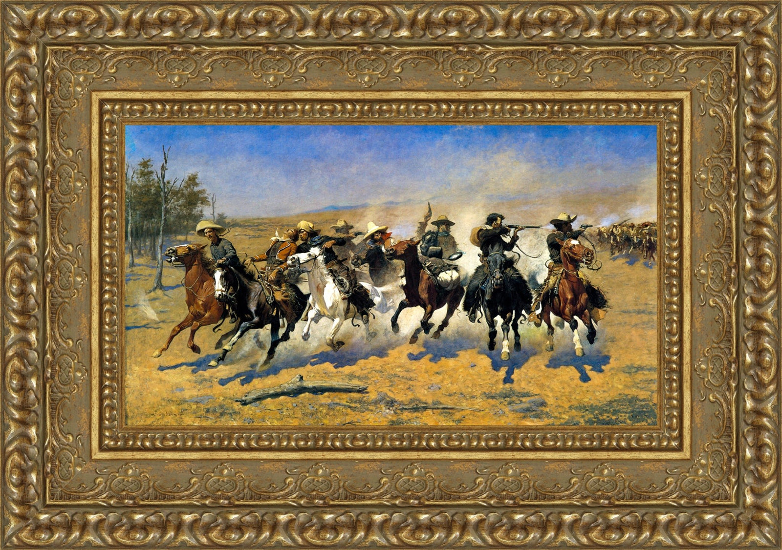 A Dash for the Timber – Frederic Remington, 1889