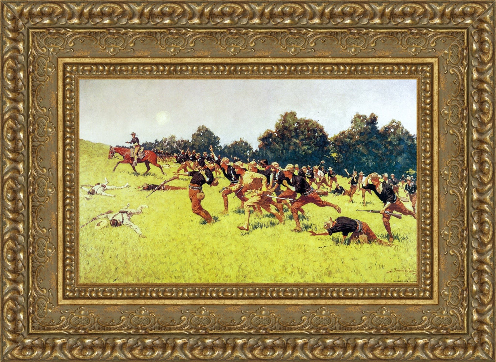 The Charge of the Rough Riders at San Juan Hill – Frederic Remington, 1898