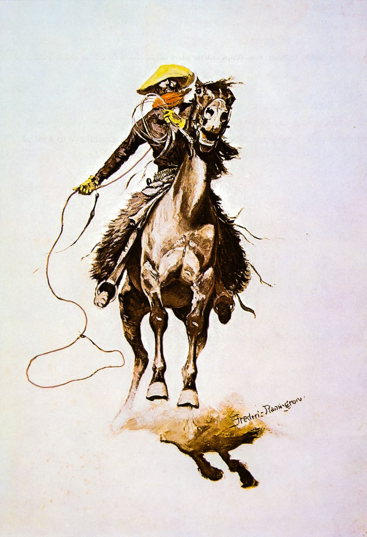 The Cow Puncher – Frederic Remington, 1900, framed