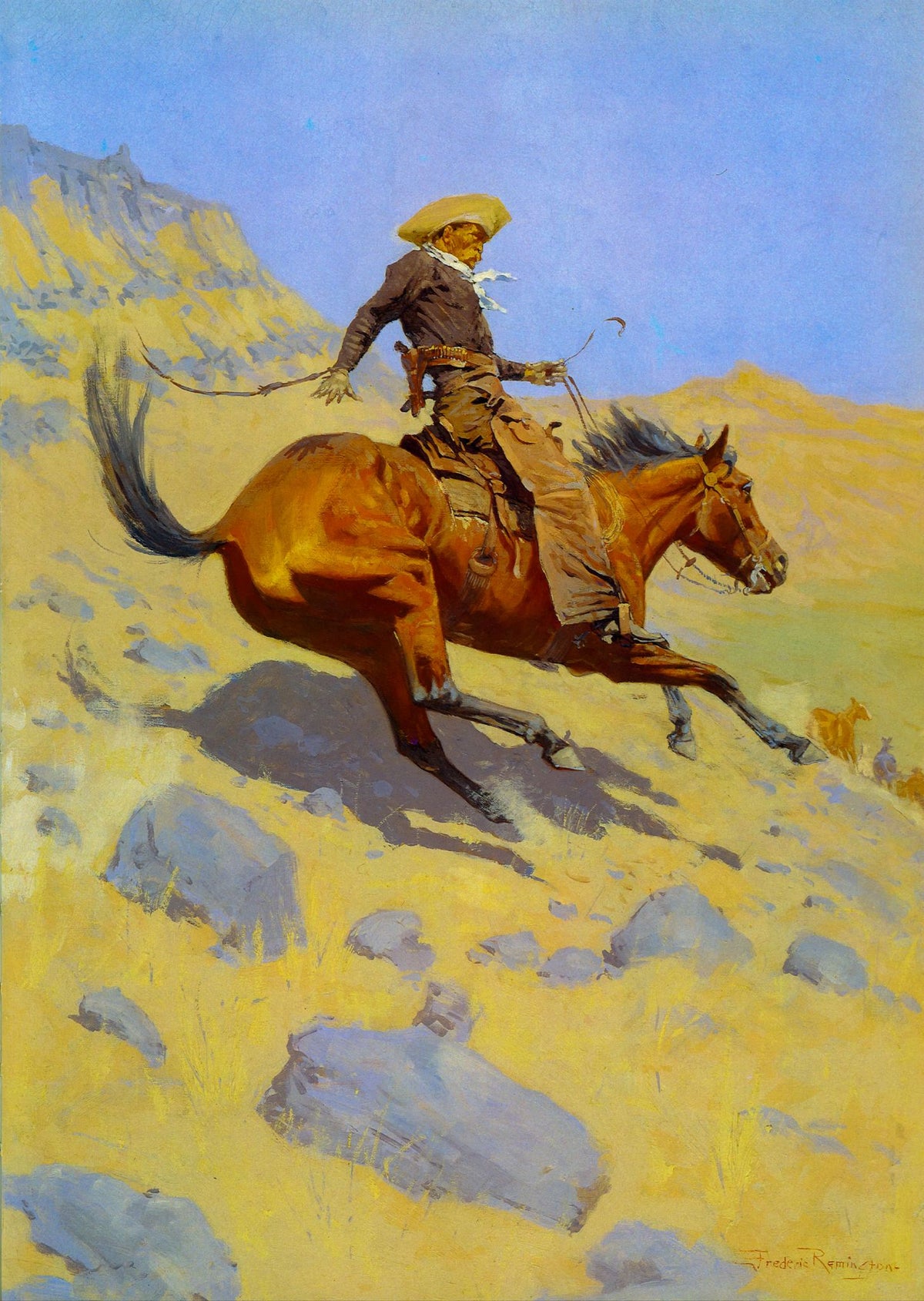 The Cowboy – Frederic Remington, 1902, framed