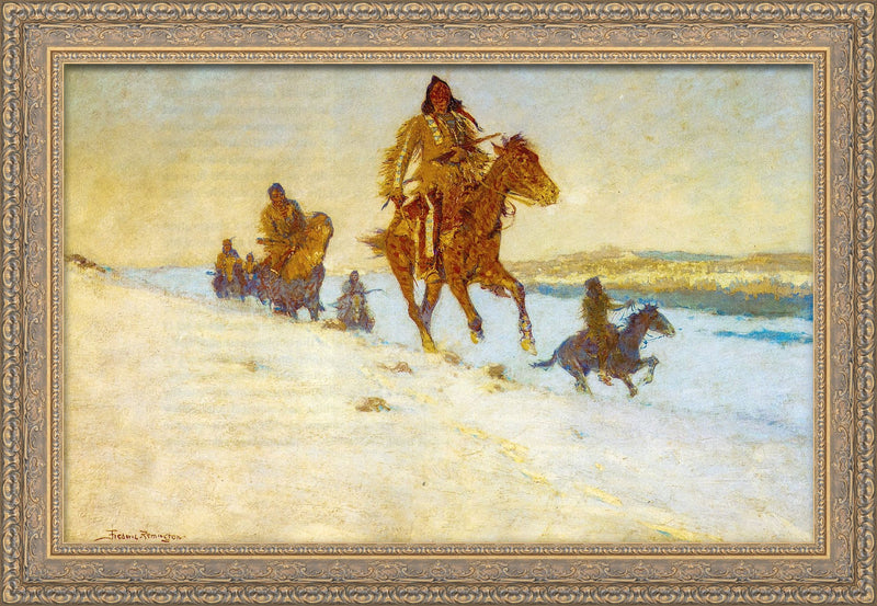 The Snow Trail – Frederic Remington, 1908