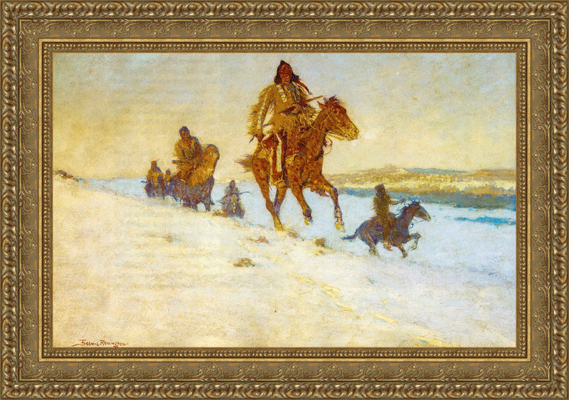 The Snow Trail – Frederic Remington, 1908