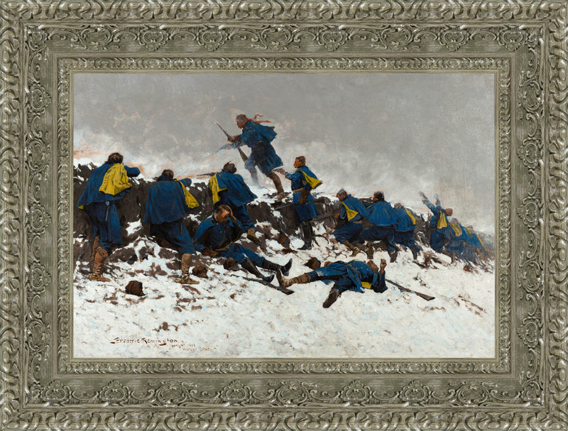 Through The Smoke Sprang The Daring Soldier – Frederic Remington, 1897