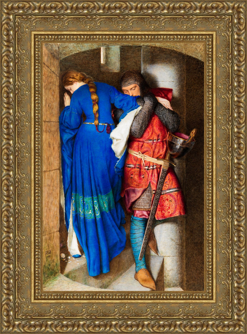 Meeting on the Turret Stairs - Frederic William Burton, 1864