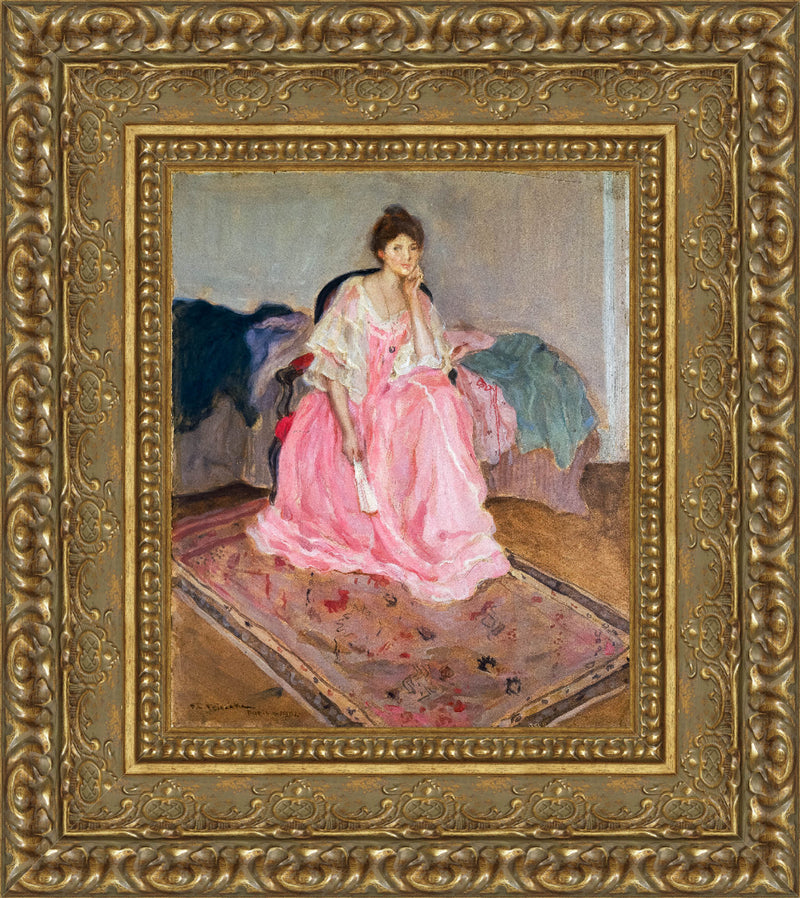 Lady In Pink – Frederick Carl Frieseke, 1912