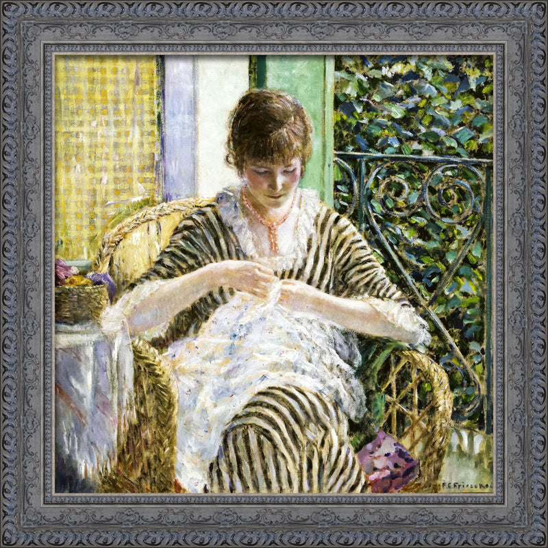 On The Balcony – Frederick Carl Frieseke, 1912