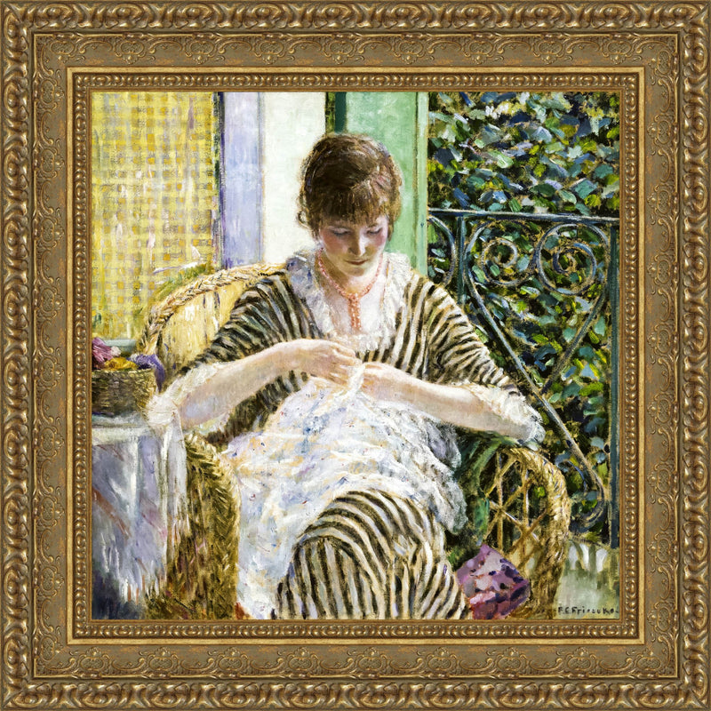 On The Balcony – Frederick Carl Frieseke, 1912