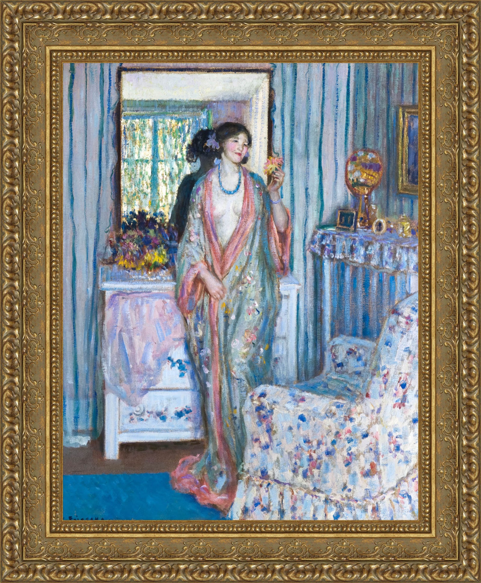 The Robe – Frederick Carl Frieseke, c. 1915