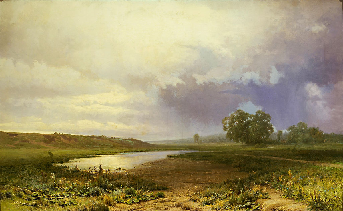 Wet Meadow – Fyodor Vasilyev, 1872, framed