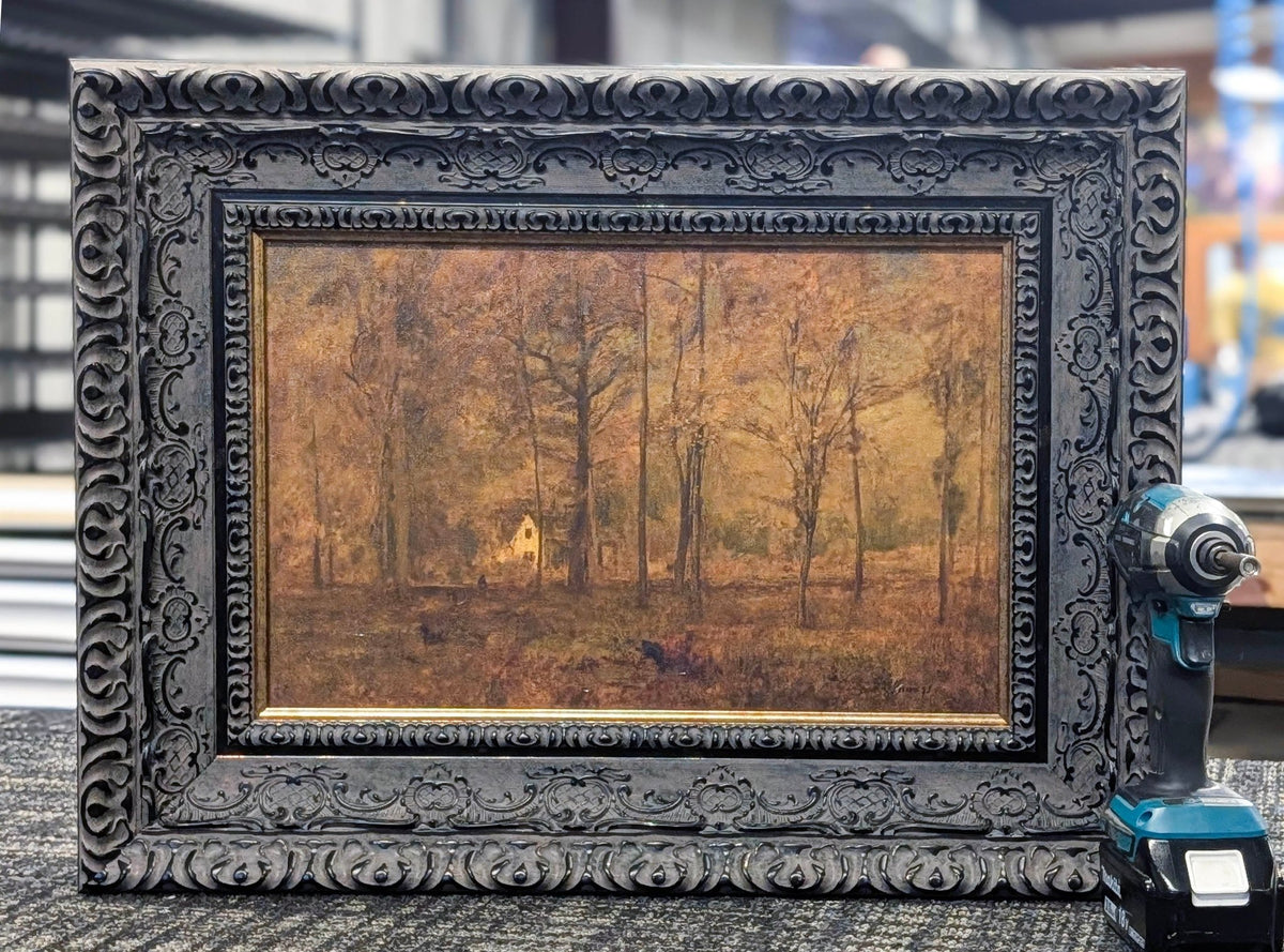 Autumn Woods by George Inness — Framed Giclee Canvas Print | Canvas Classics