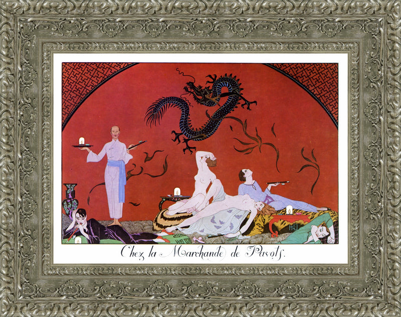 Chez La Marchande De Pavots - George Barbier