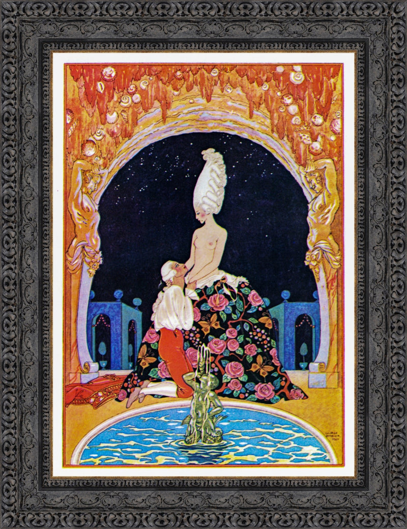 In the Grotto (Dans la Grotte) – George Barbier, 1914