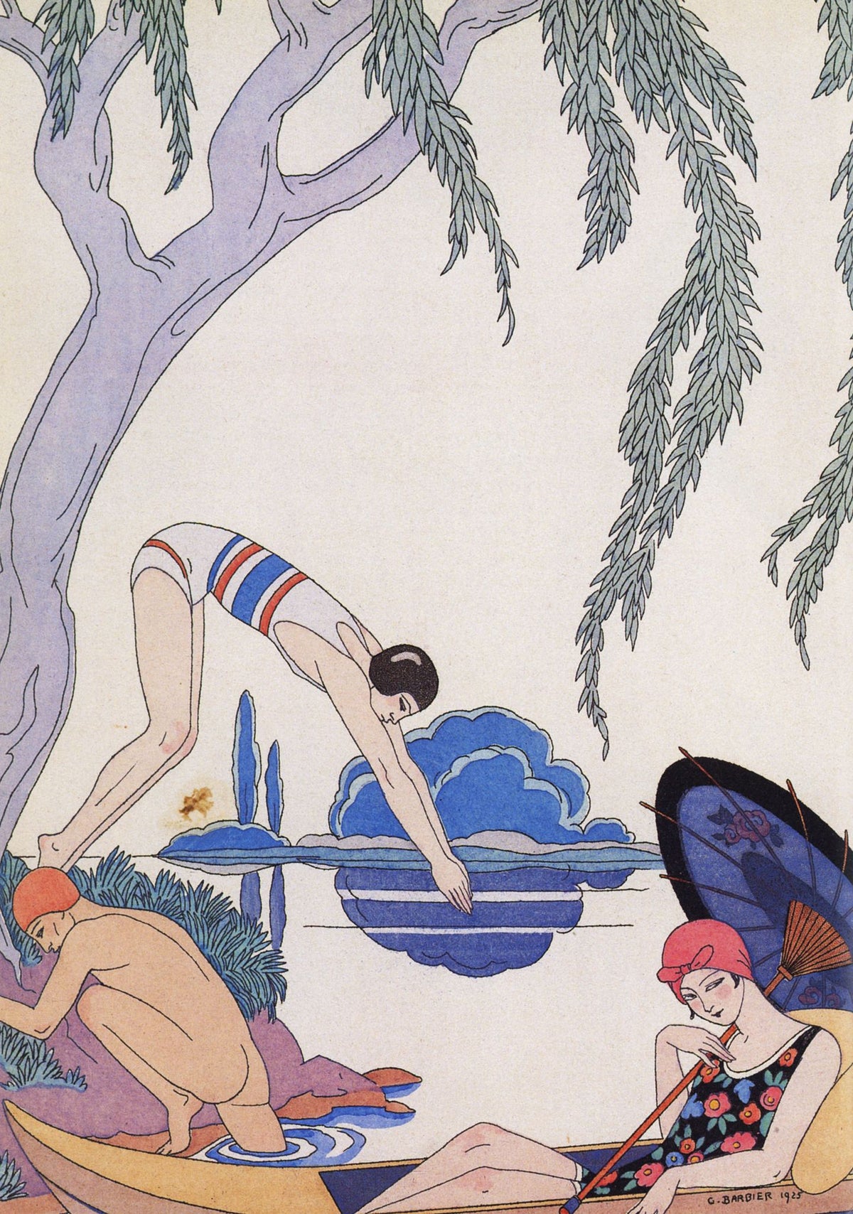 Water (L'Eau) - George Barbier, framed