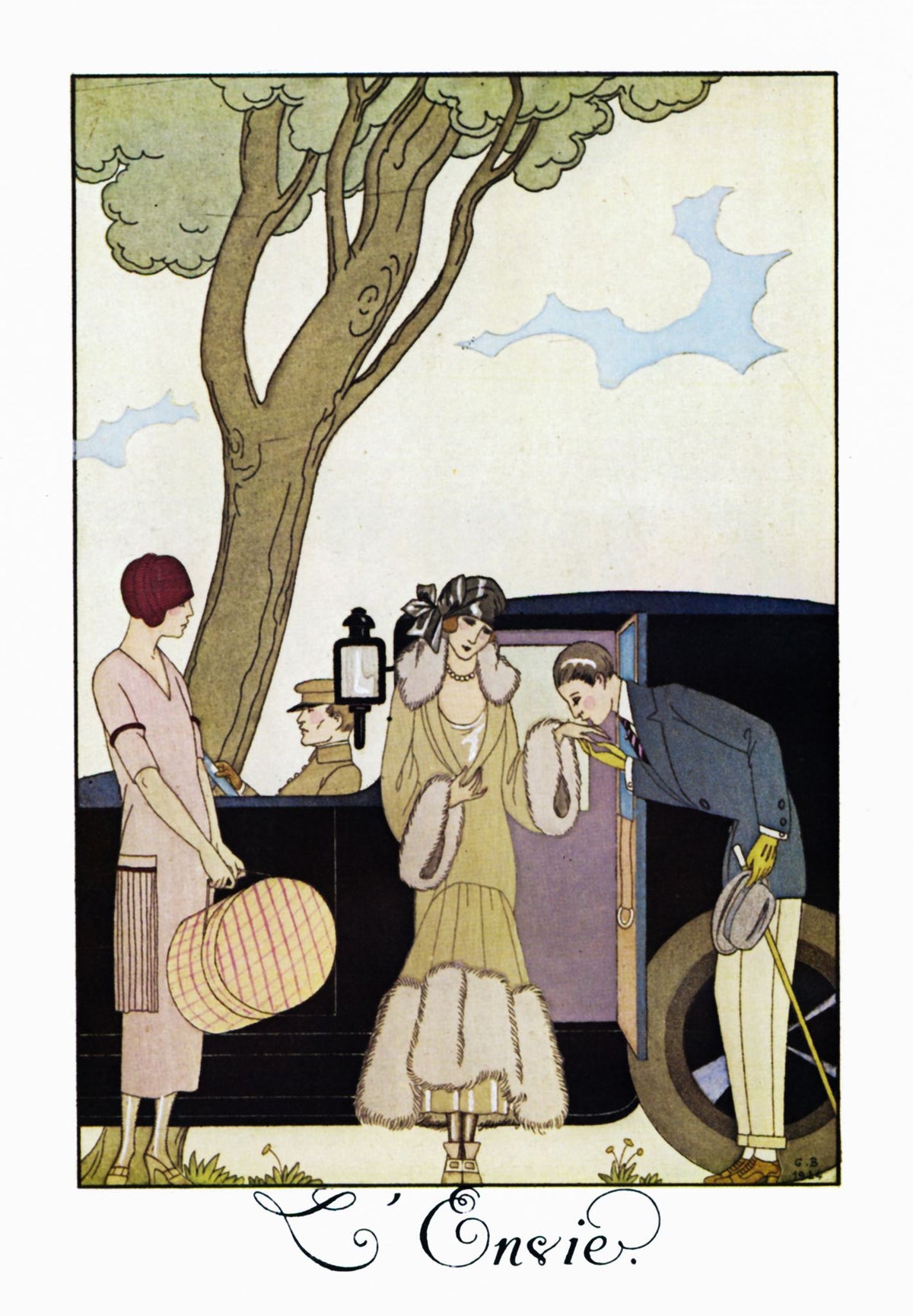 Envy (L'Envie) - George Barbier, framed