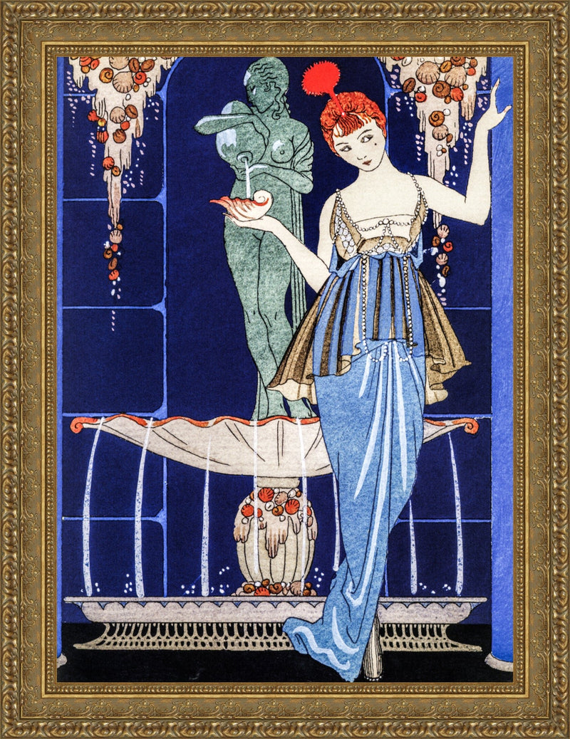 La Fontaine De Coquillages - George Barbier