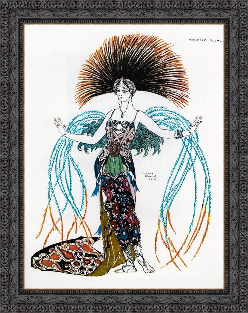 Magic Bird Costume For Paulette Duval For The Persian Carpet - George Barbier