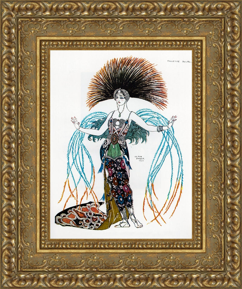Magic Bird Costume For Paulette Duval For The Persian Carpet - George Barbier