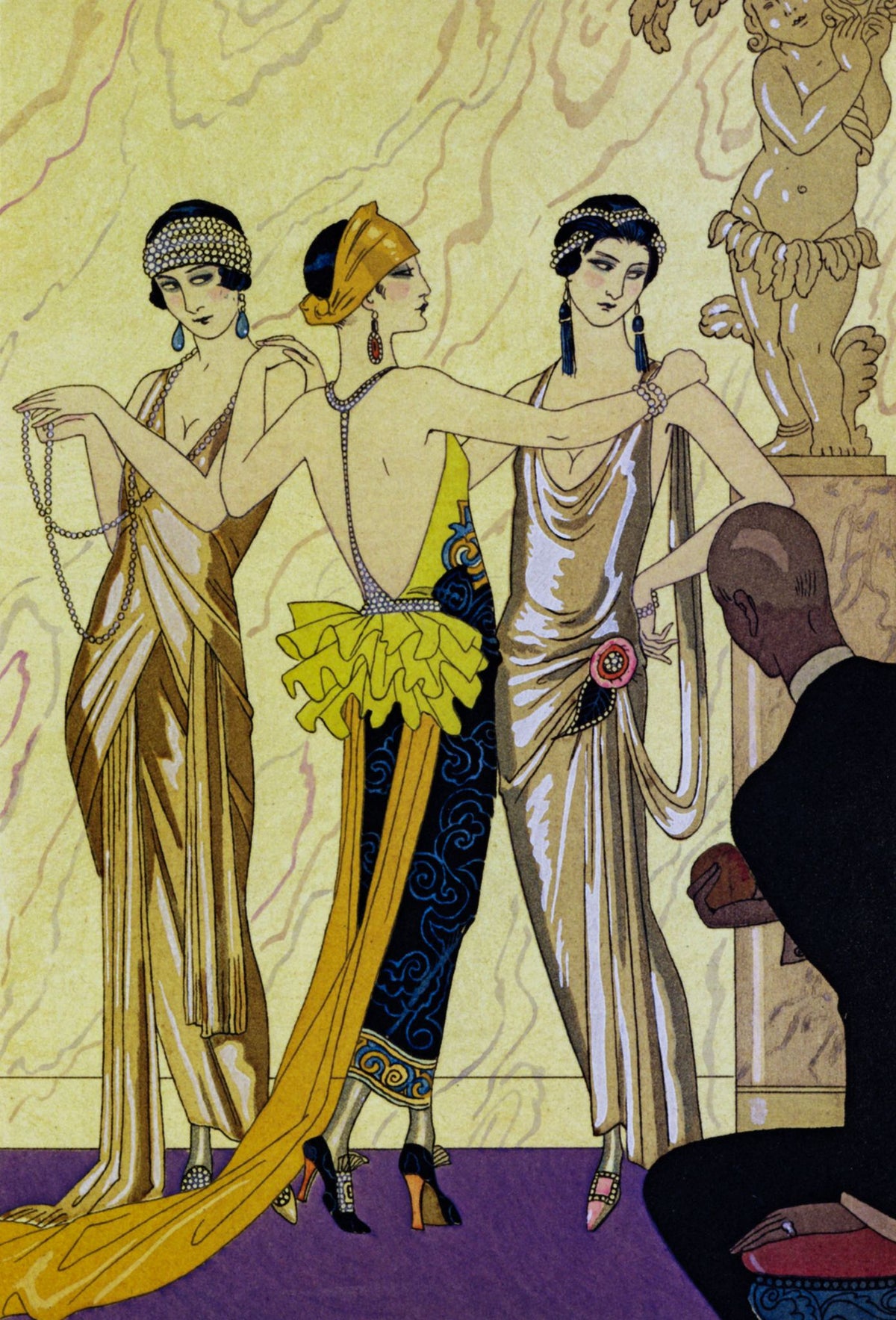 The Judgement Of Paris - George Barbier, framed