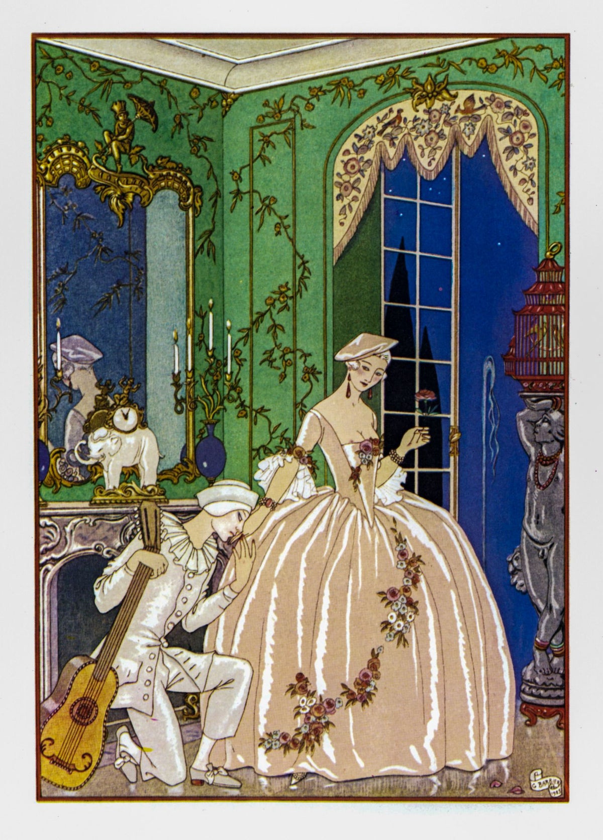 To Clymene - George Barbier, framed