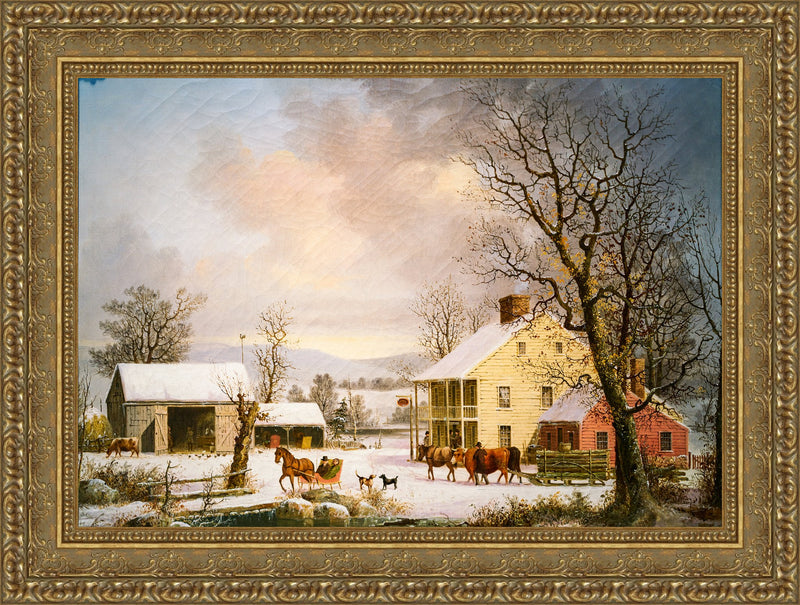 Winter in the Country – George Henry Durrie, 1858