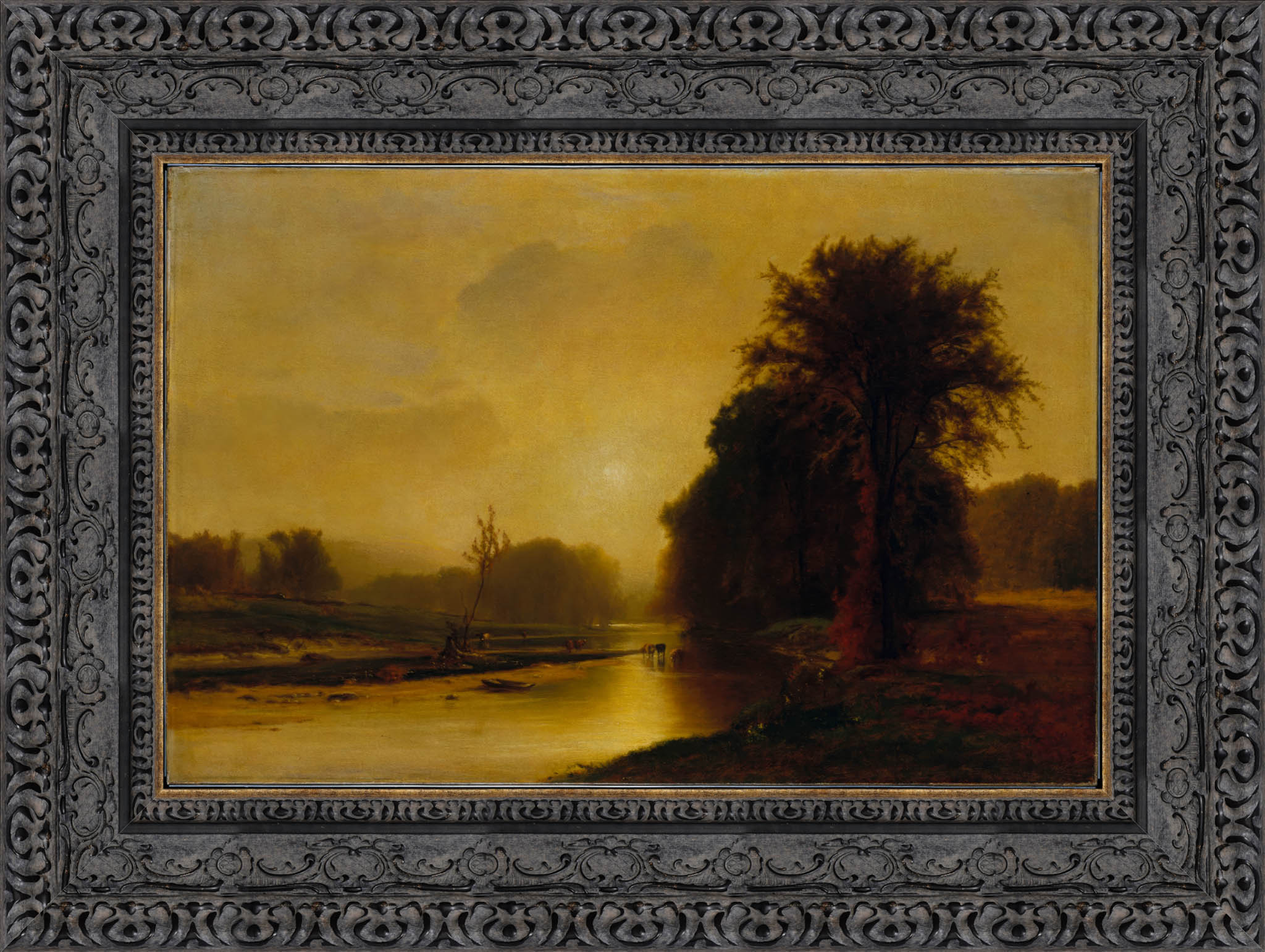 Autumn Meadows by George Inness — Framed Giclee Canvas Print | Canvas Classics