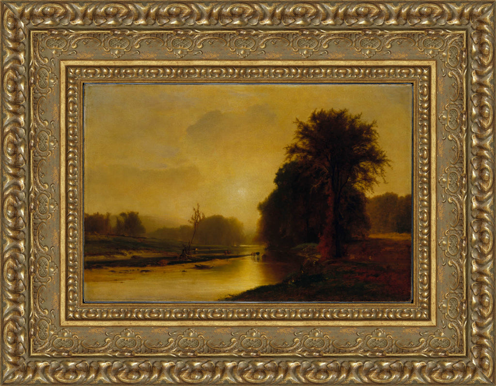Autumn Meadows by George Inness — Framed Giclee Canvas Print | Canvas Classics