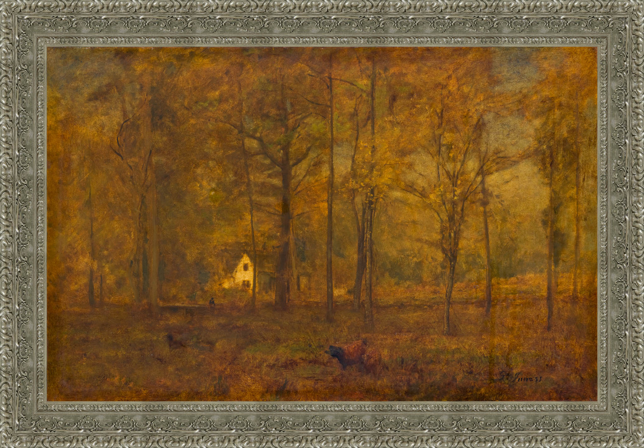 Autumn Woods – George Inness, c. 1886 - Canvas Classics