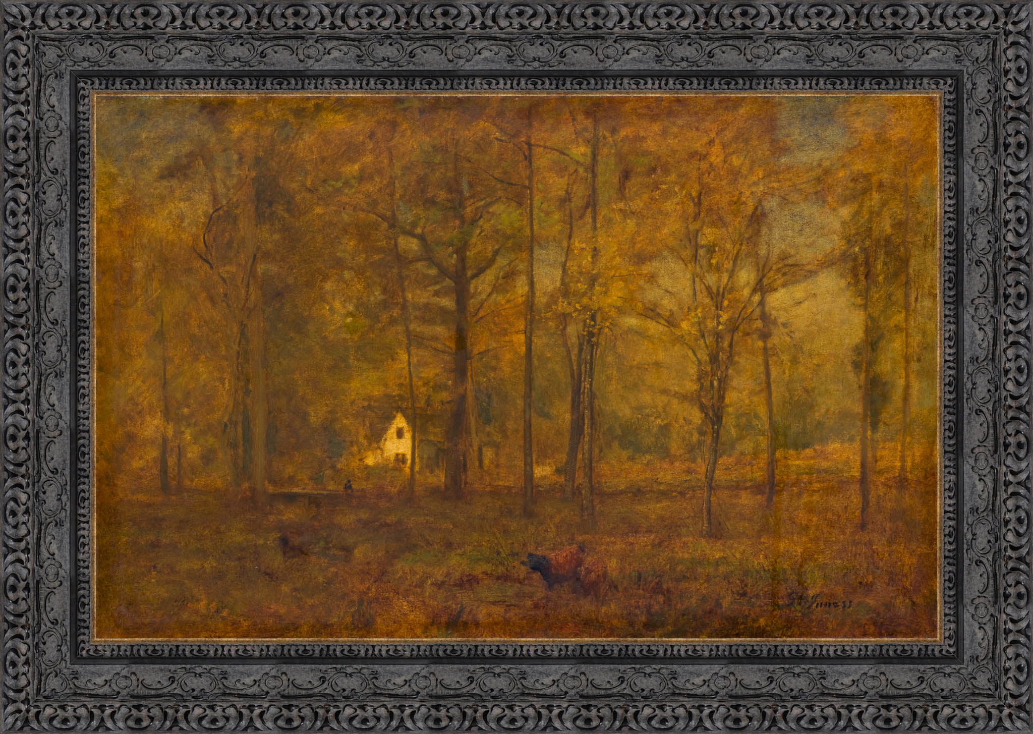 Autumn Woods – George Inness, c. 1886 - Canvas Classics