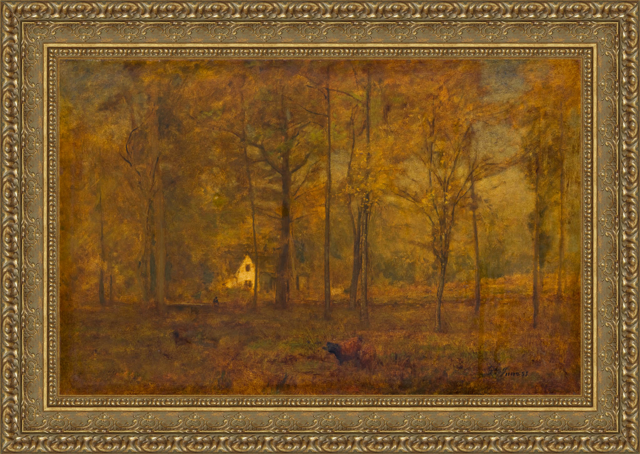 Autumn Woods – George Inness, c. 1886 - Canvas Classics