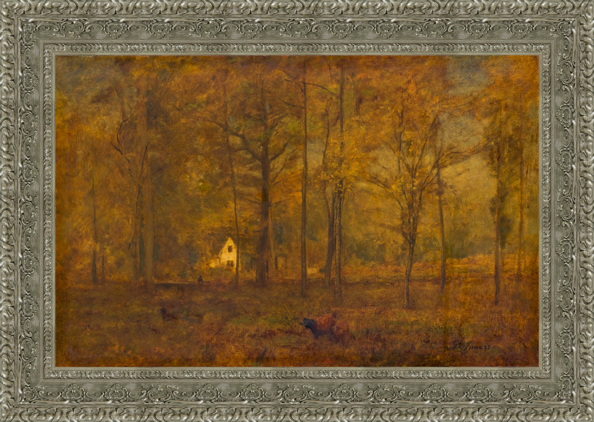 Autumn Woods – George Inness, c. 1886 - Canvas Classics