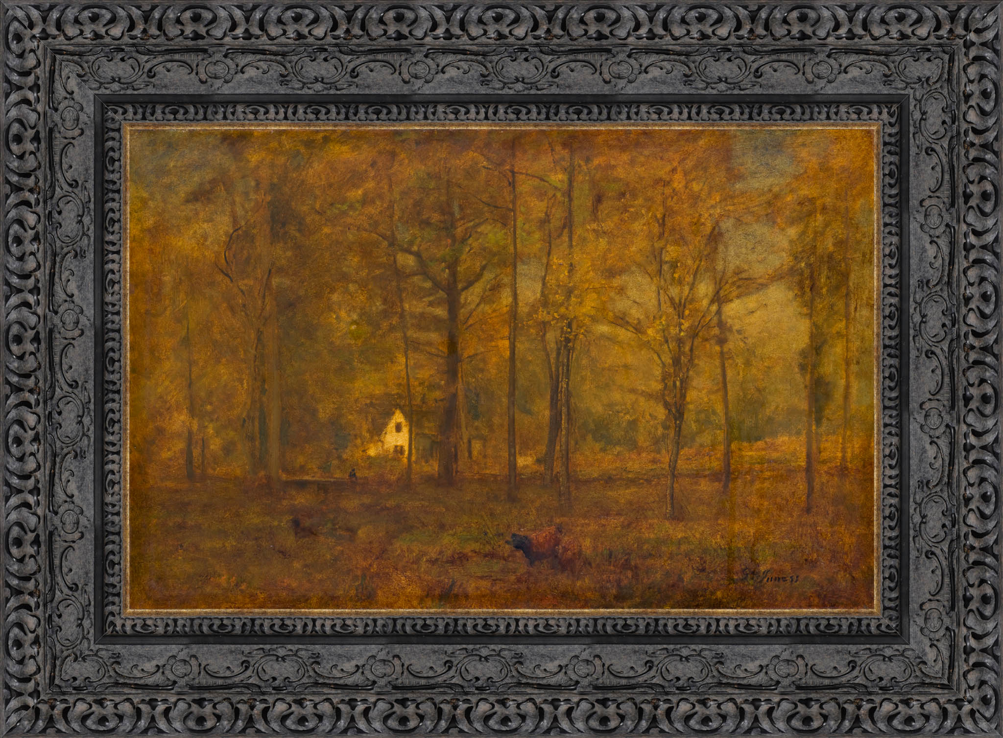 Autumn Woods – George Inness, c. 1886 - Canvas Classics