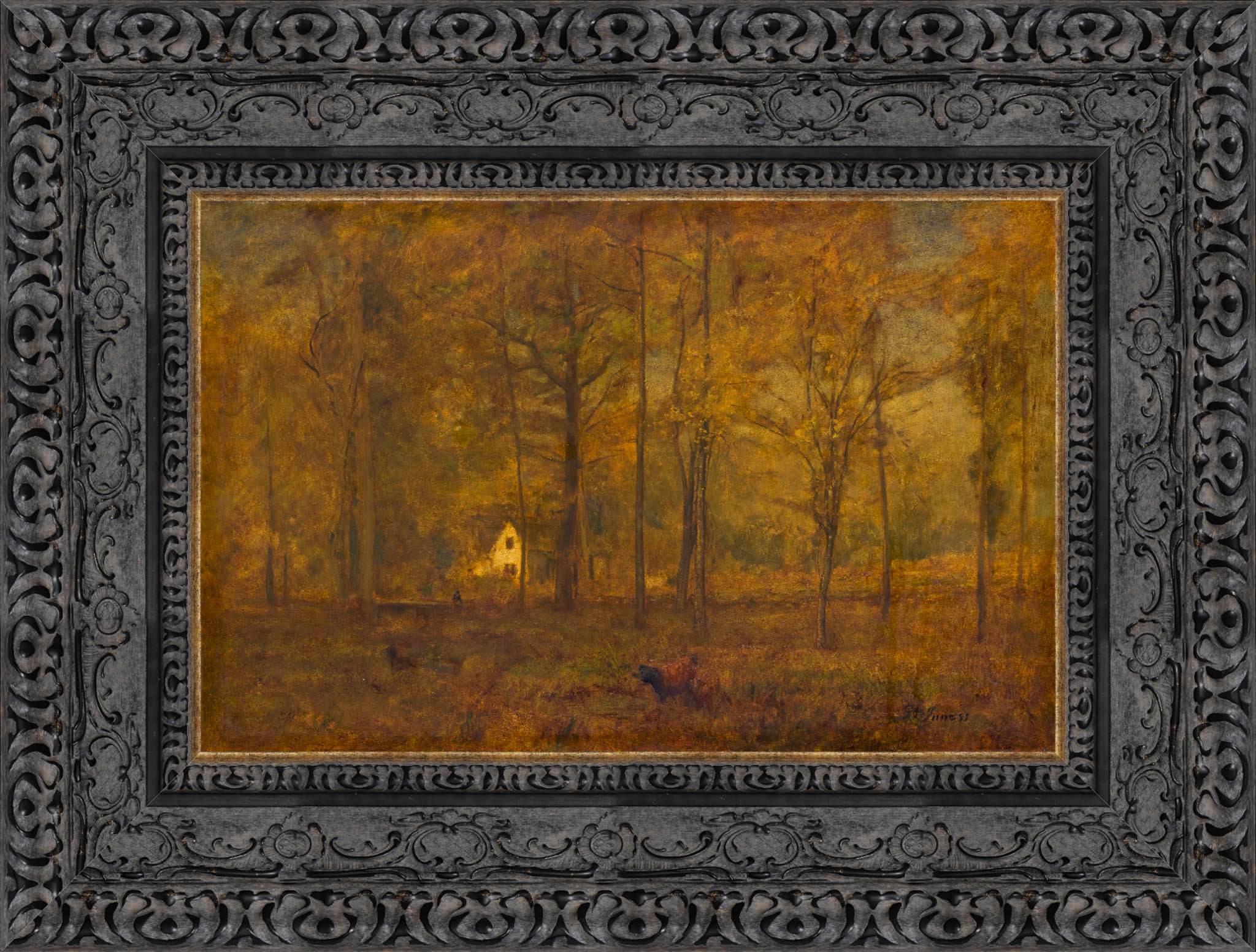 Autumn Woods – George Inness, c. 1886 - Canvas Classics