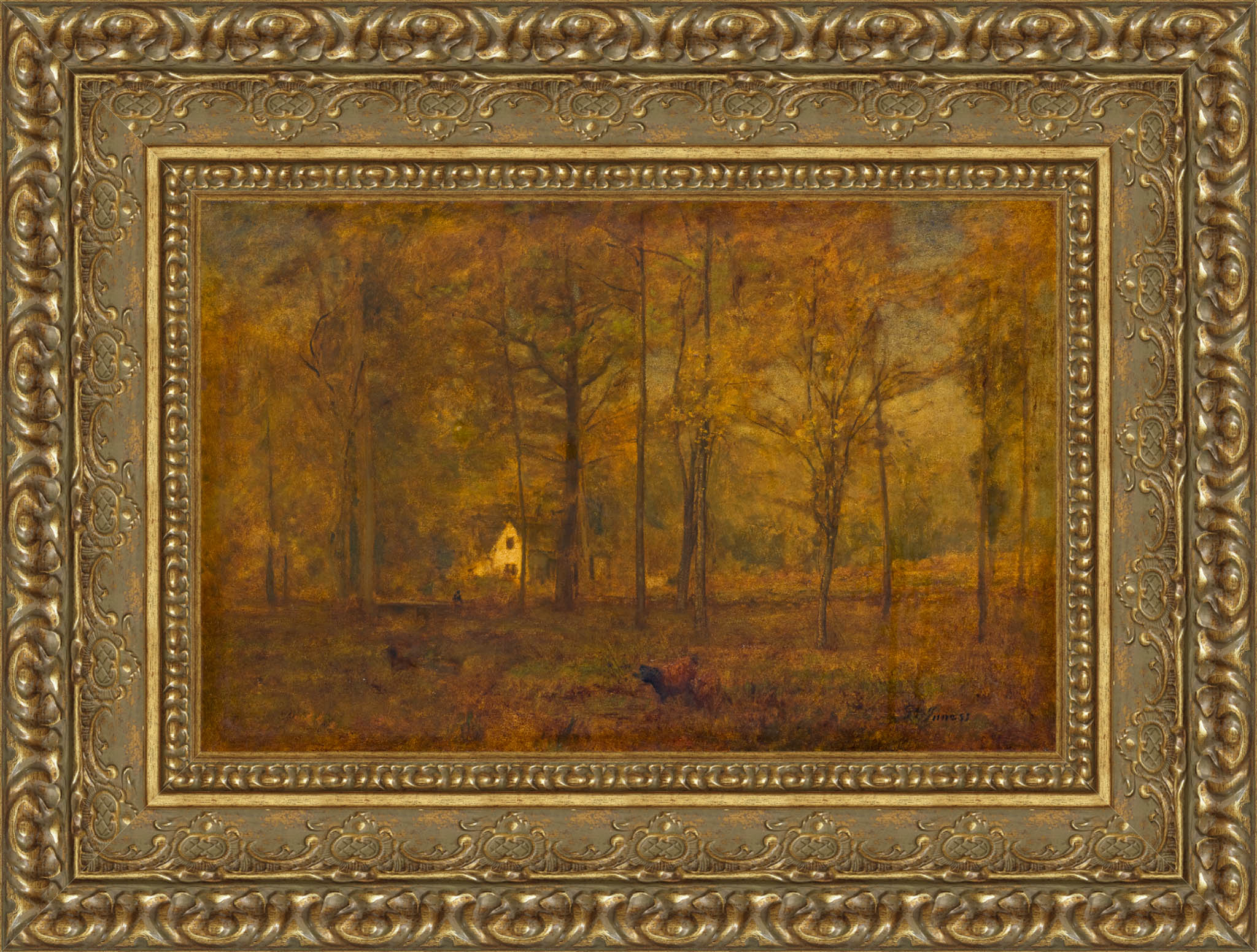 Autumn Woods – George Inness, c. 1886 - Canvas Classics