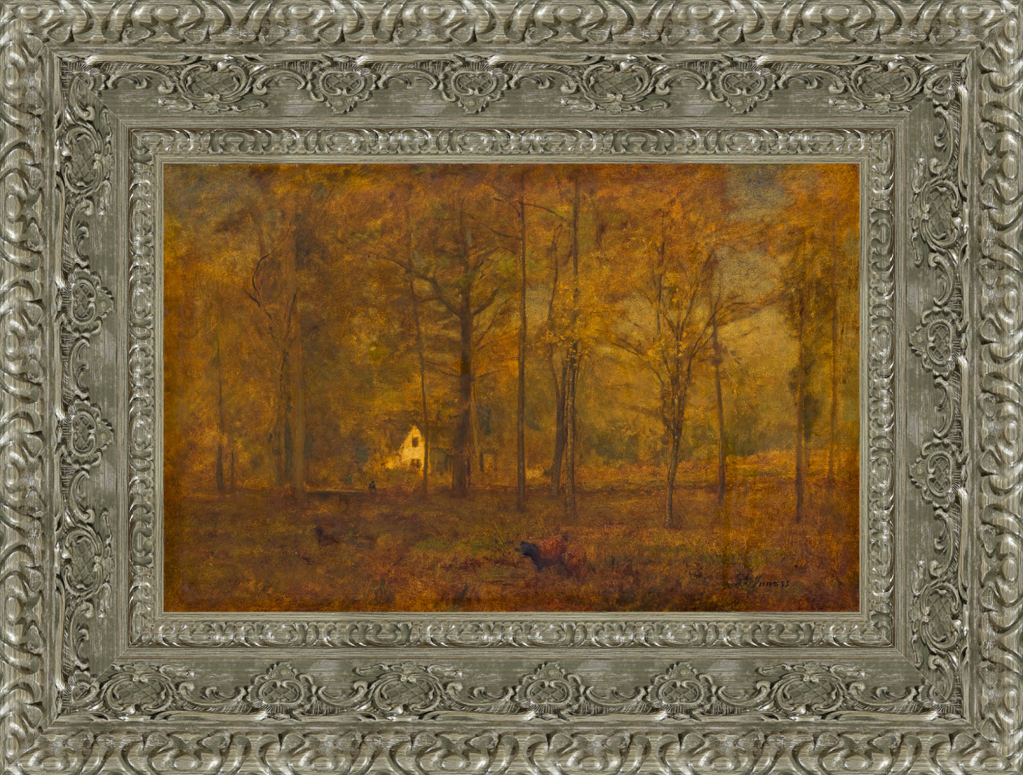 Autumn Woods – George Inness, c. 1886 - Canvas Classics