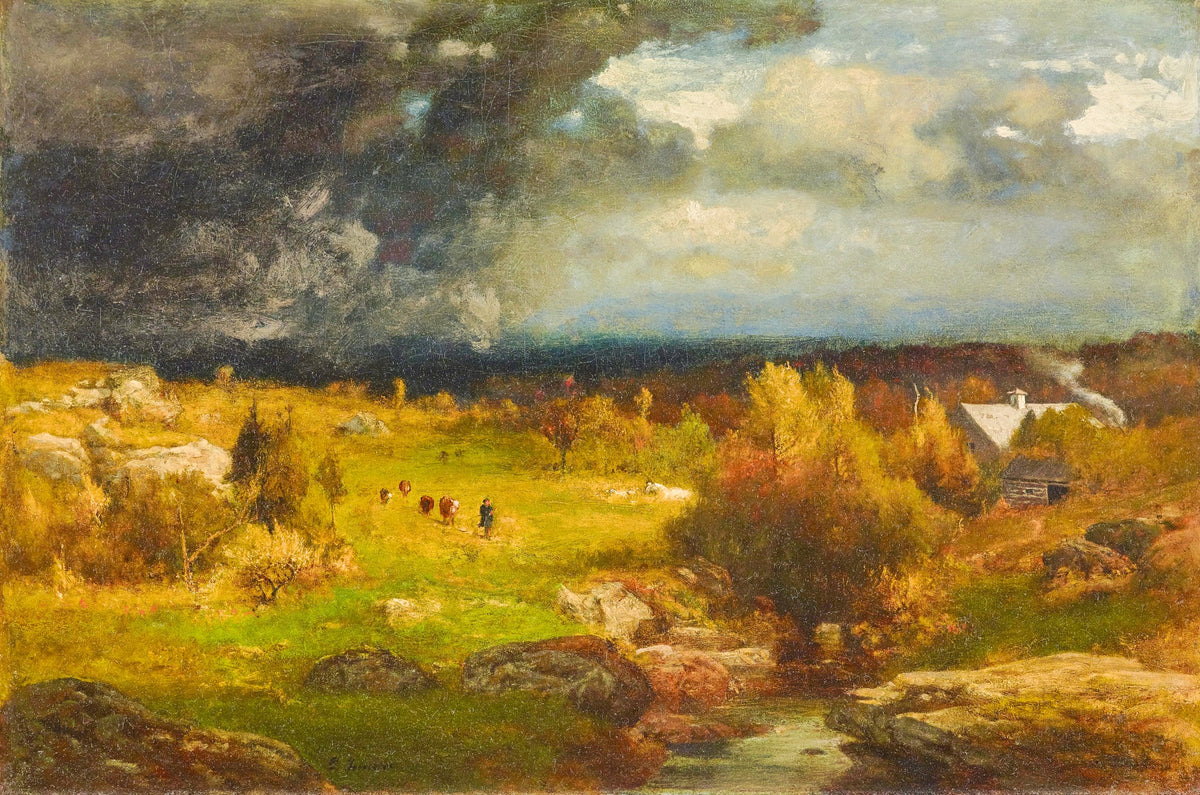 Clearing Up – George Inness, 1860, framed