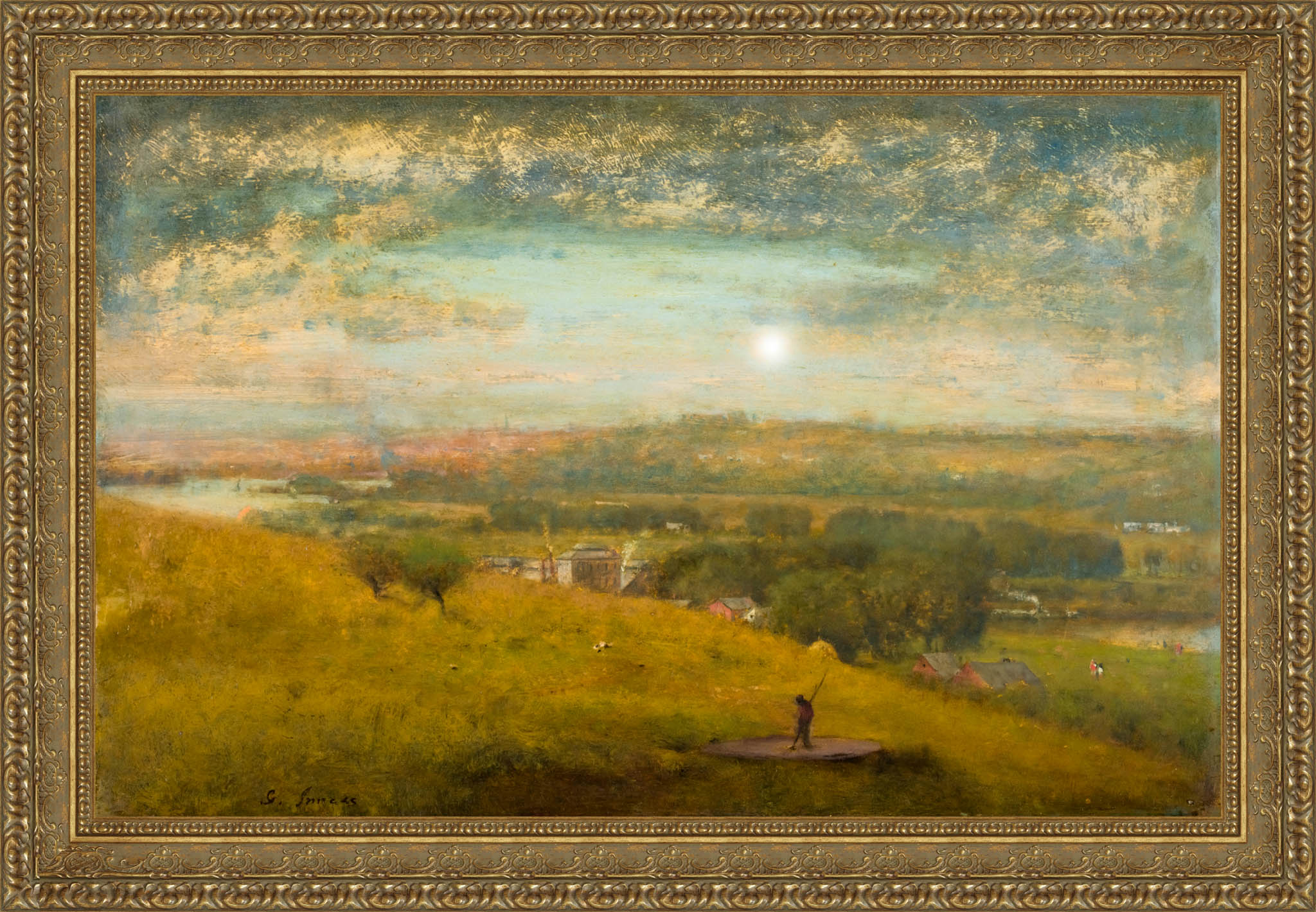 Delaware Valley by George Inness — Framed Giclee Canvas Print | Canvas Classics