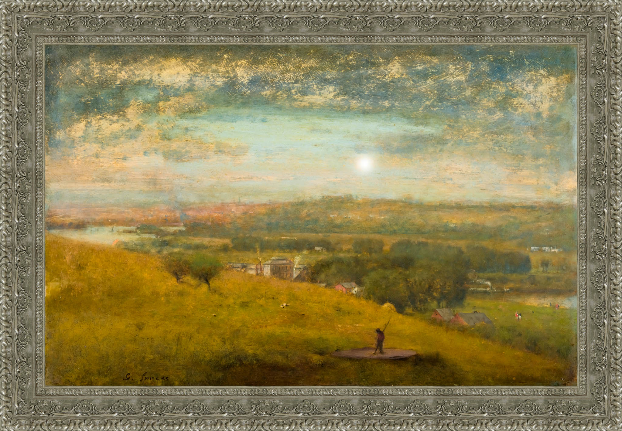 Delaware Valley by George Inness — Framed Giclee Canvas Print | Canvas Classics