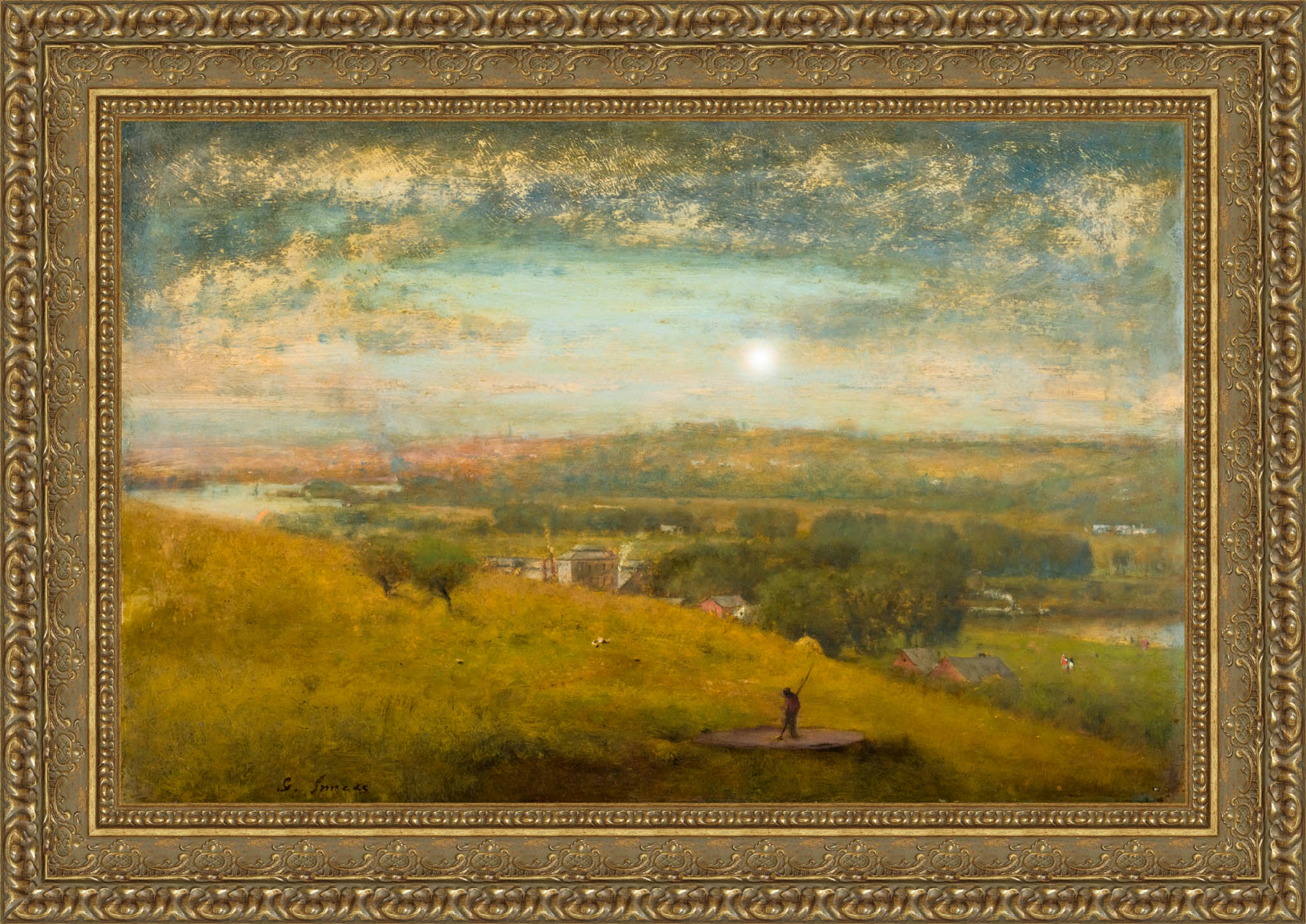 Delaware Valley by George Inness — Framed Giclee Canvas Print | Canvas Classics