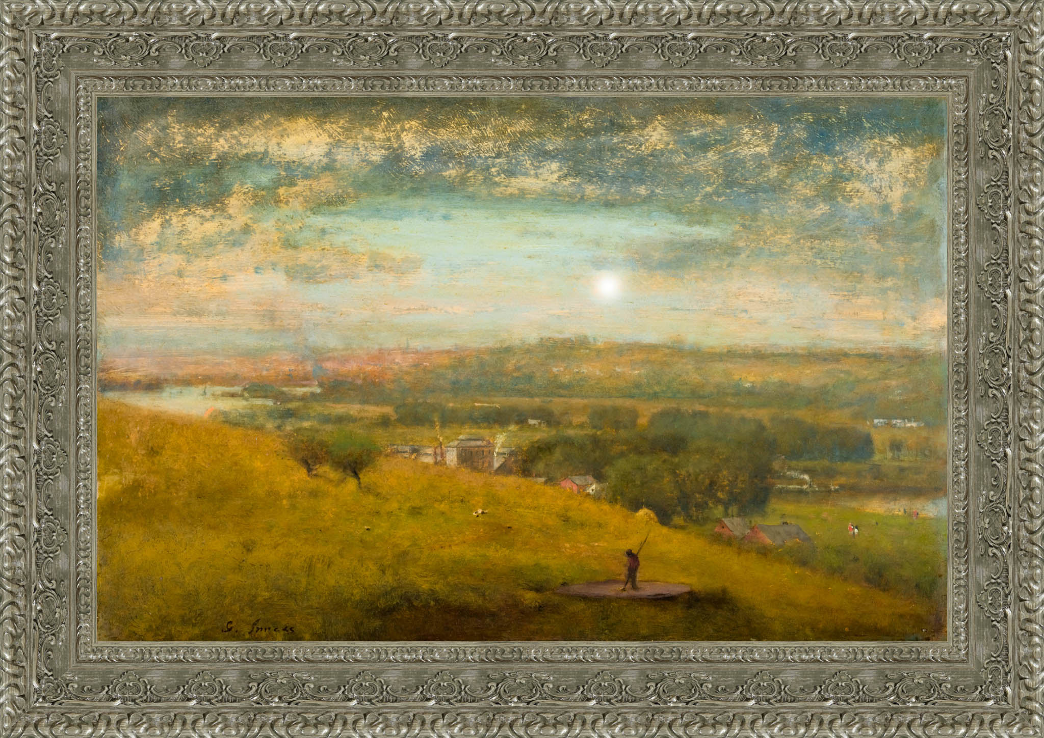 Delaware Valley by George Inness — Framed Giclee Canvas Print | Canvas Classics