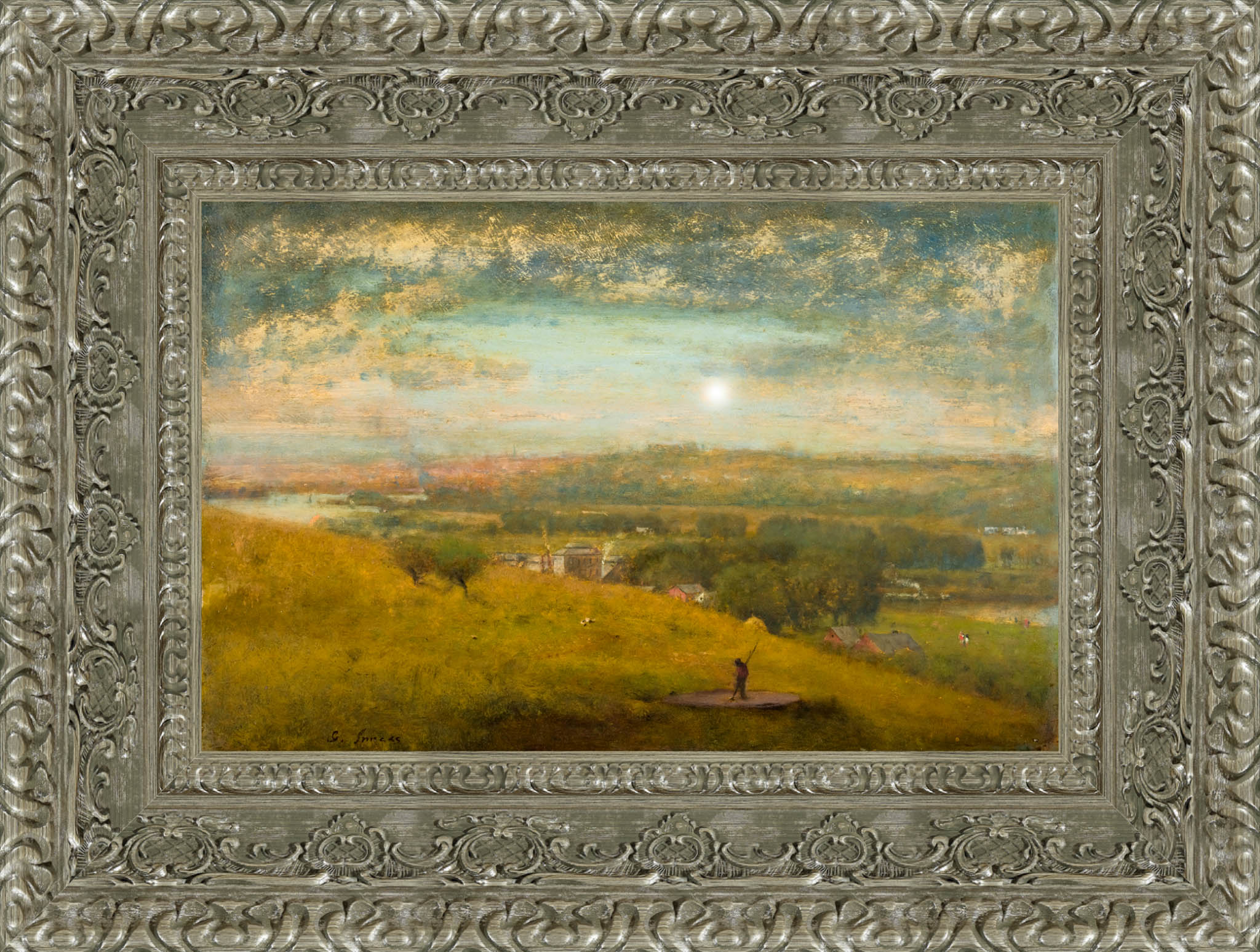 Delaware Valley by George Inness — Framed Giclee Canvas Print | Canvas Classics