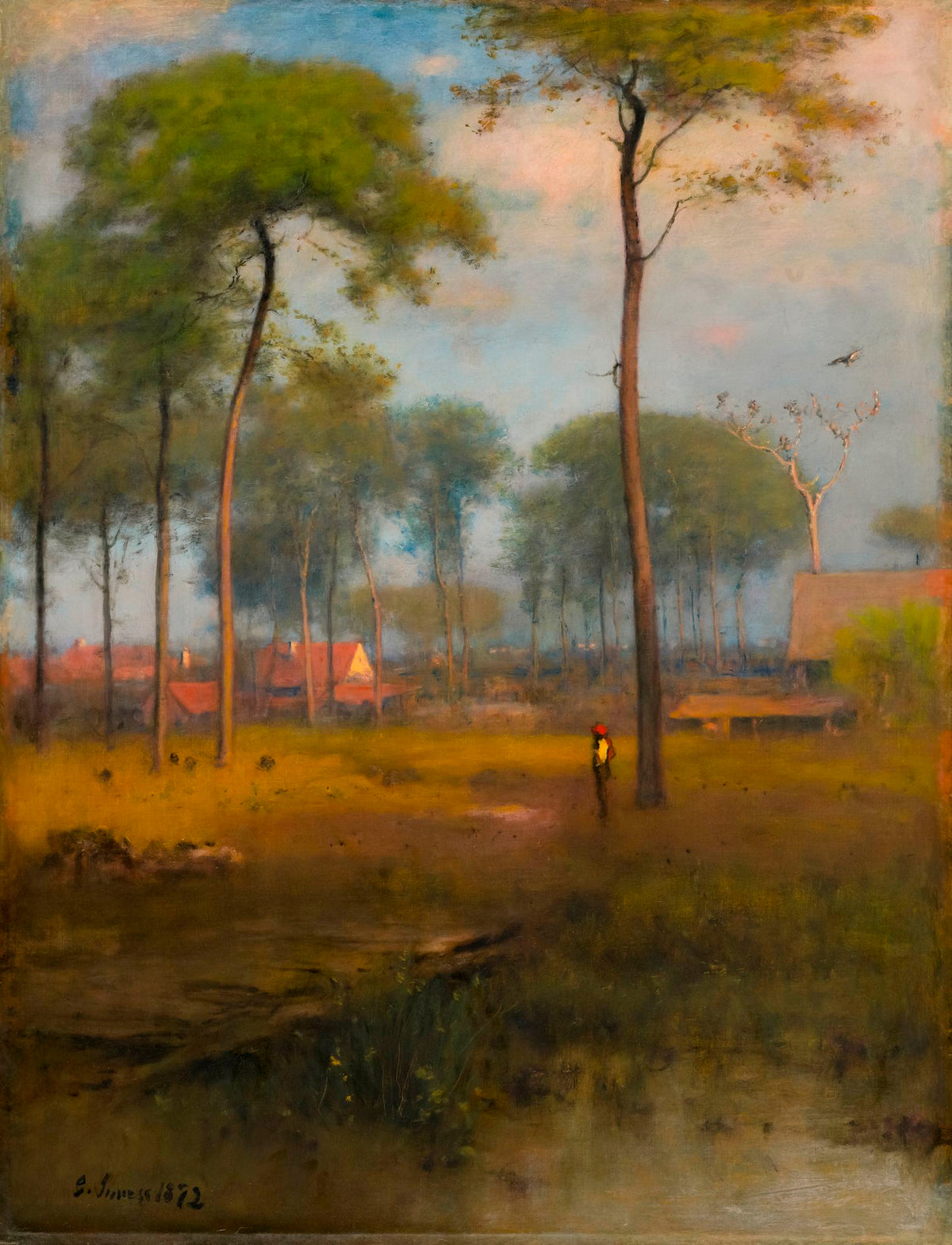 Early Morning Tarpon Springs – George Inness, 1892, framed