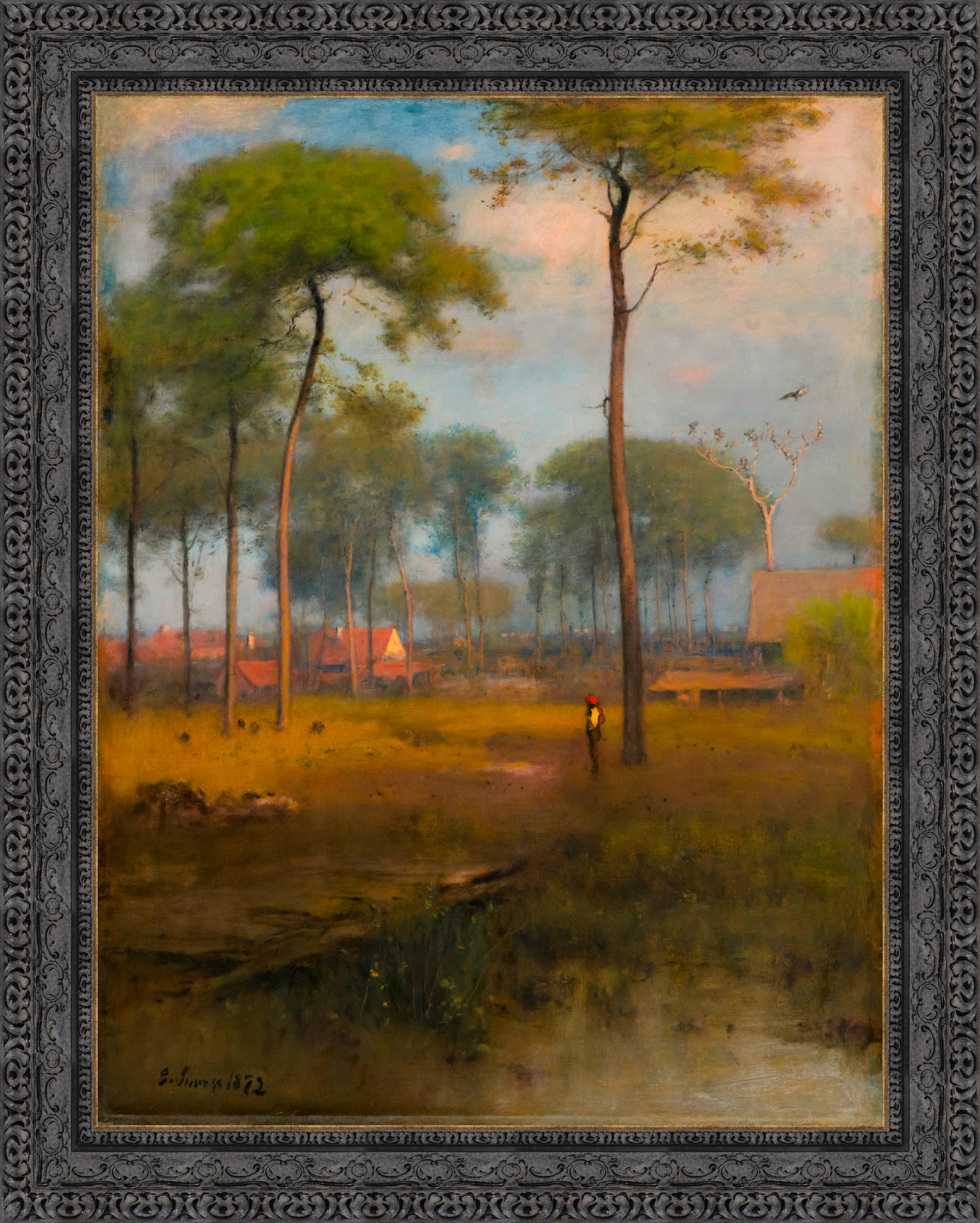 Early Morning Tarpon Springs by George Inness — Framed Giclee Canvas Print | Canvas Classics