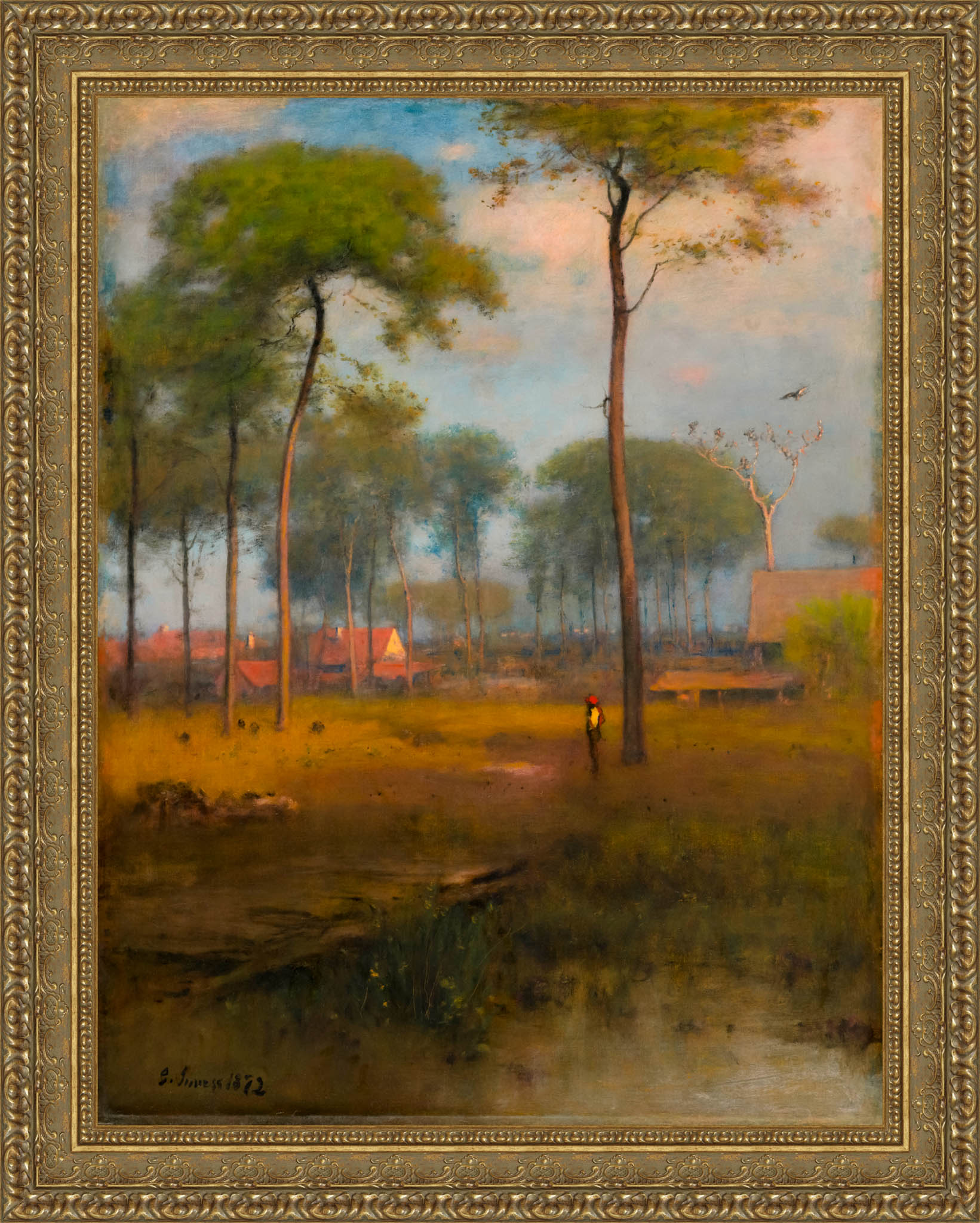 Early Morning Tarpon Springs by George Inness — Framed Giclee Canvas Print | Canvas Classics